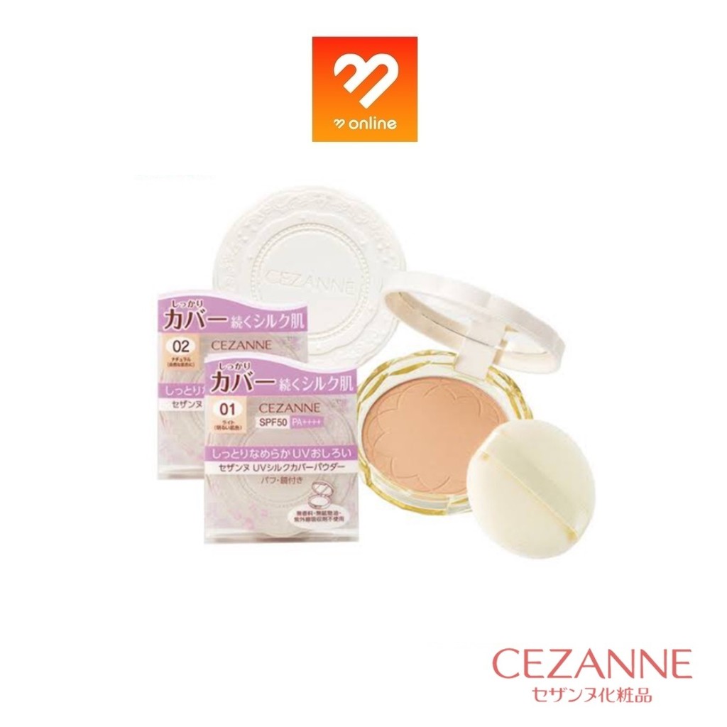 Cezanne Silk Cover Powder Refill – 02 Natural, Puderfeines Finish