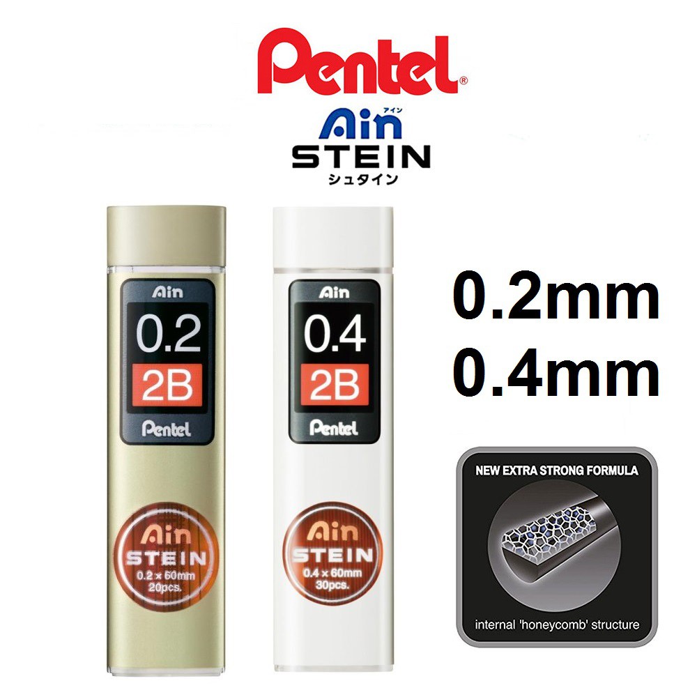 Pentel Mine Per Portamine Hi-Polymer 0.3 Mm H – Confezione Da 24 (2 Tubi Da 12) – Facili Da Cancellare E Antirottura, Per Tutti I Portamine Pentel - 4