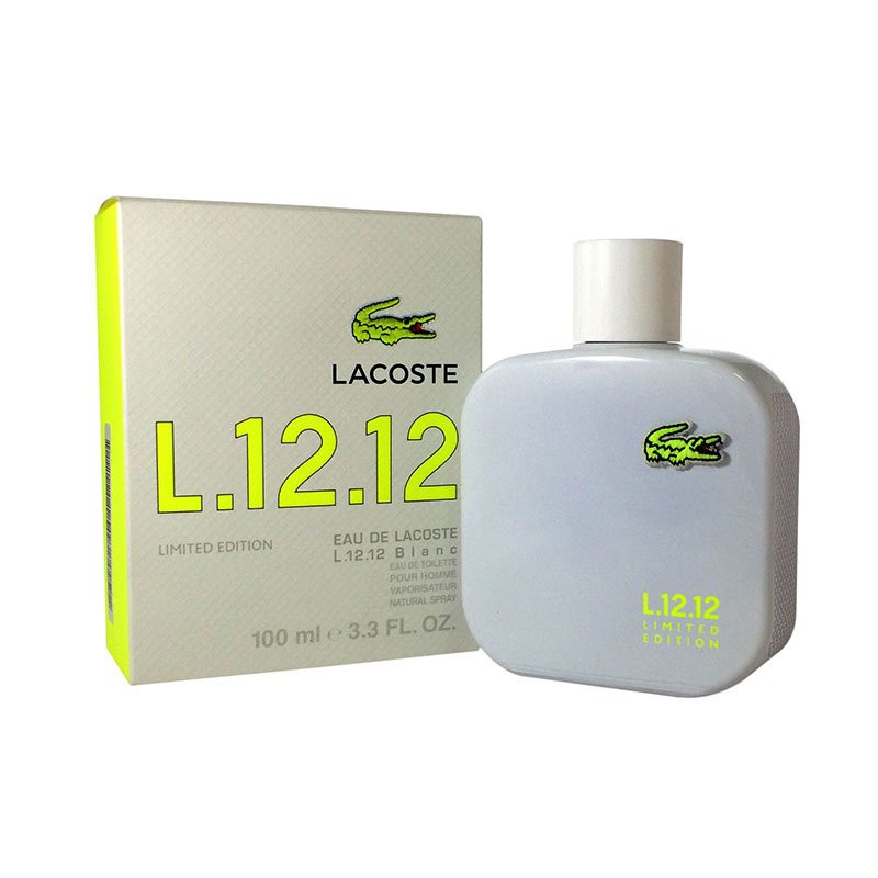 Lacoste Eau de Lacoste L.12.12 Blanc Neon Limited Edition EDT 100ml |  Shopee Malaysia