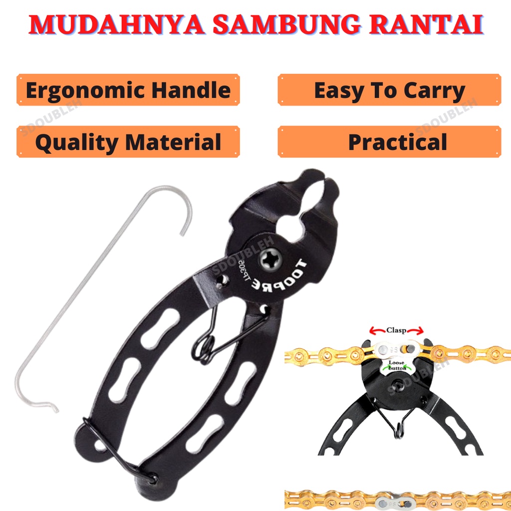 Chain Remover Plier Tool Bicycle Quick Link Connector Pembuka Rantai ...