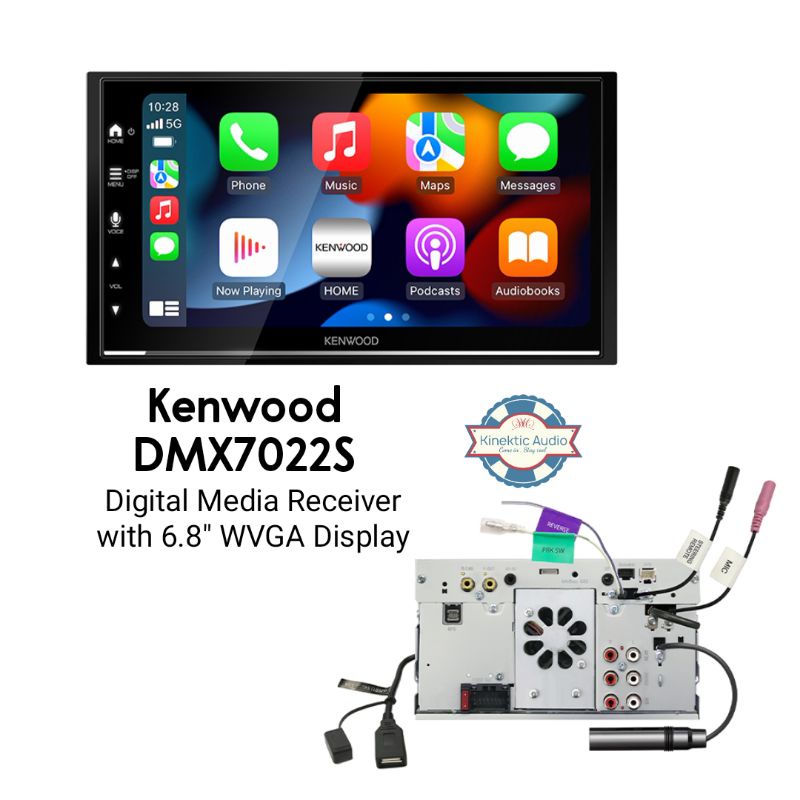 Kenwood DMX7022S Digital Media Receiver with 6.8" WVGA Display