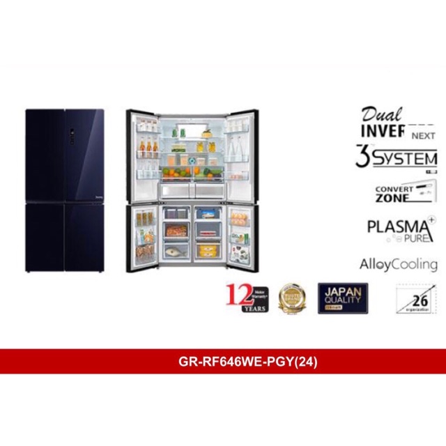 Toshiba shop 840l refrigerator