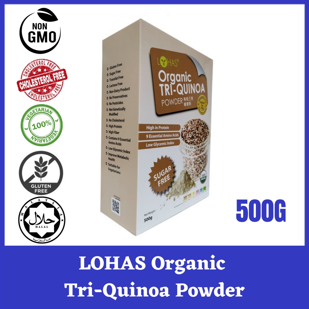 Lohas Organic Tri Quinoa Powder 500g | Shopee Malaysia