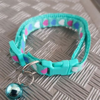 PetsVuitton Cat Collar with Bell Adjustable Buckle Pet Necklace Neck Strap  Paw Print 32cm Rantai Tali Kolar Kucing Loceng