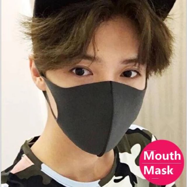 🔸️Hot Sale🔸️Ready Stock! Sponge Face Mask Black Breathable Mouth Mask ...