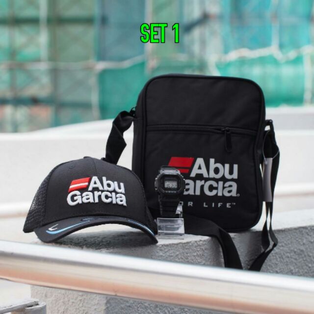 Set abu garcia sling bag cap jam Shopee Malaysia