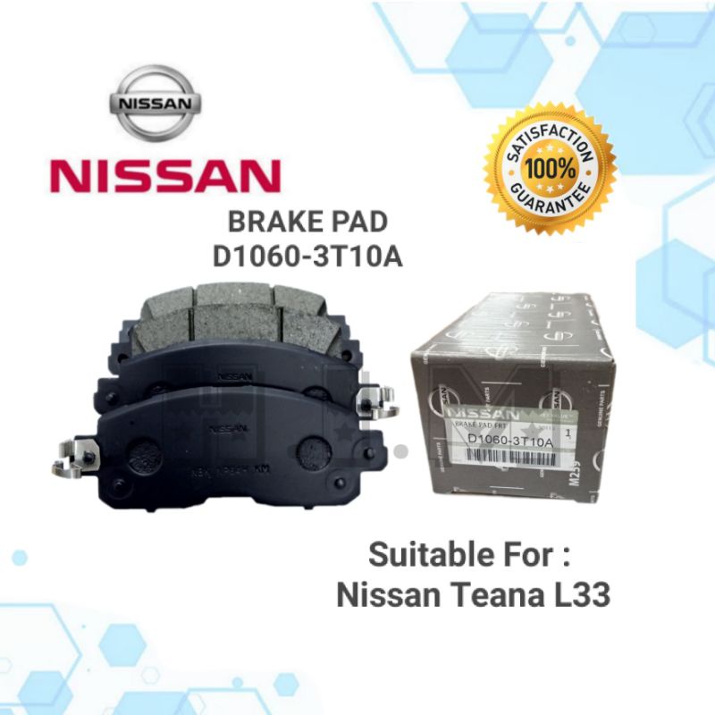 NISSAN TEANA L33 YR14 FRONT BRAKE PAD D1060-3T10A | Shopee Malaysia