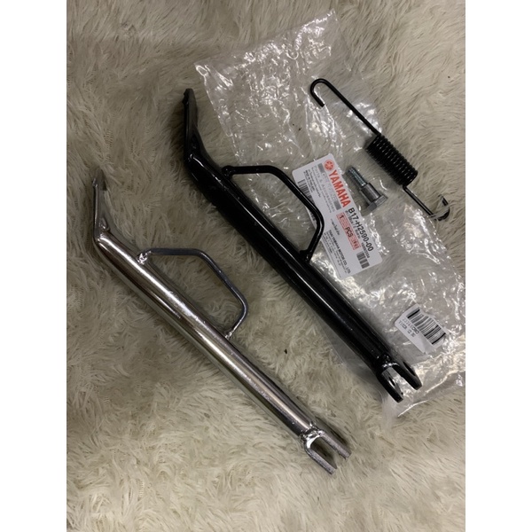 yamaha y15 y15zr ysuku v1 v2 side stand set 3 in 1 black chrome STAND ...