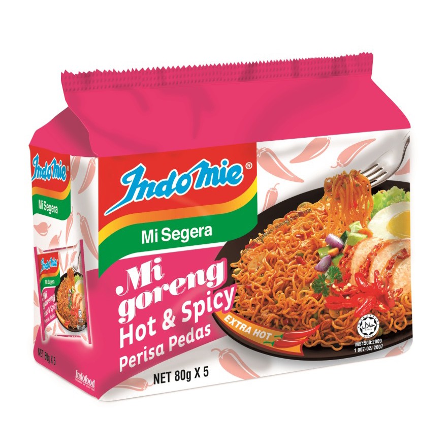 Indomie Mi Goreng Hot & Spicy Instant Noodles 5 X 80g | Shopee Malaysia