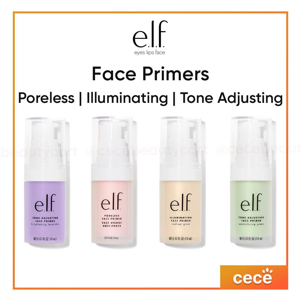 ELF Cosmetics Face Primer (Illuminating, Poreless, Tone Adjusting