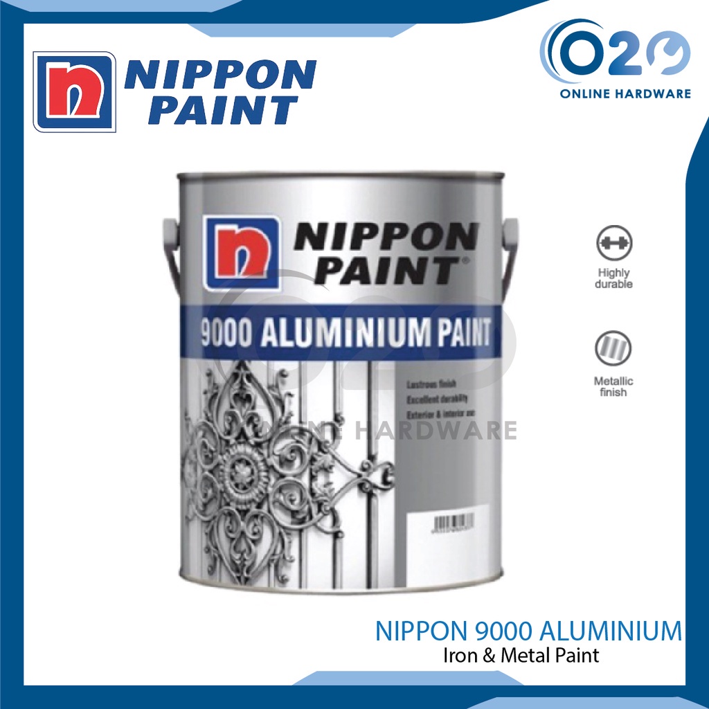 5L Nippon Paint 9000 Aluminium Paint Cat Paint Metal Steel Sealer