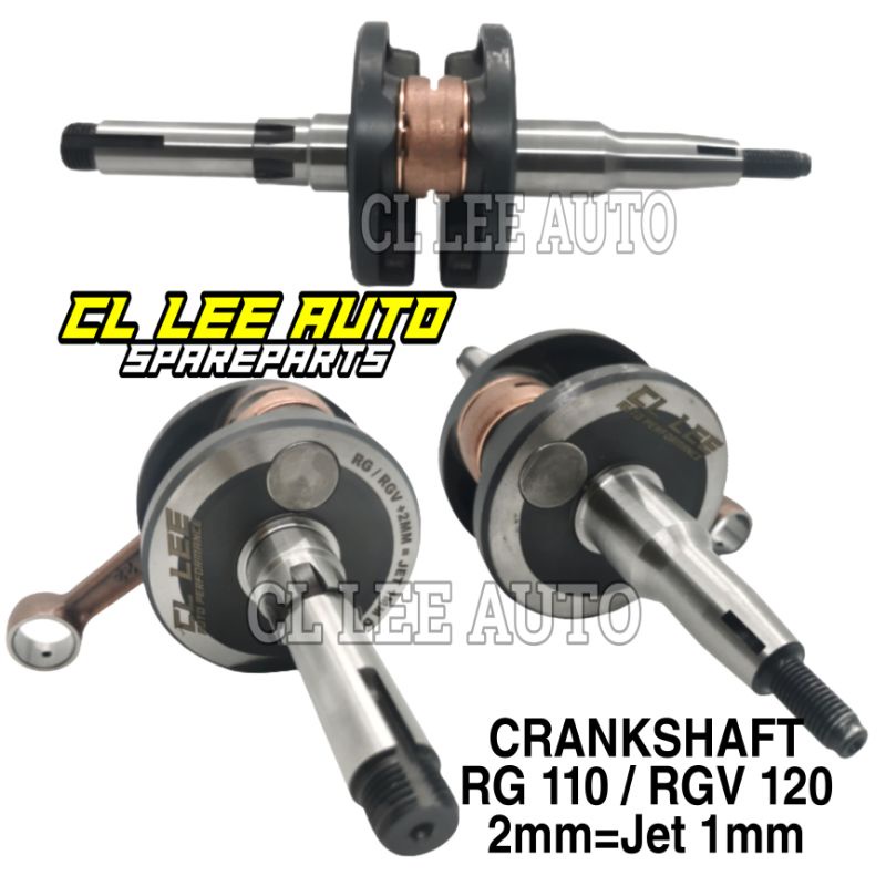 CRANKSHAFT RACING RG 110 RGV 120 JET ROD 1MM CL LEE AUTO PERFORMANCE ...