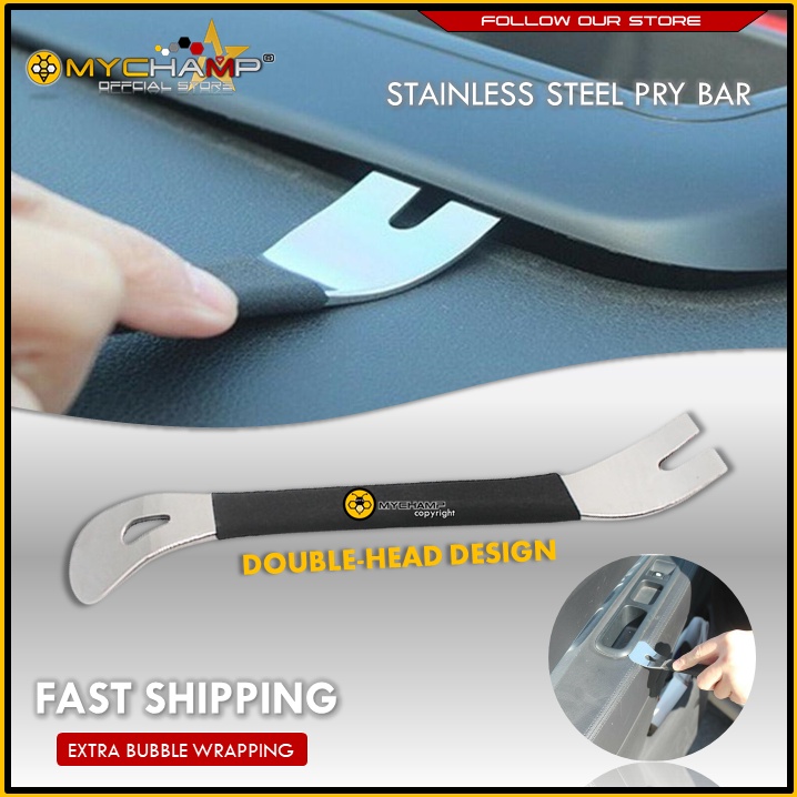 [MYC] Auto Stainless Steel Trim Removal Tool Car Trim Puller Bar Dual