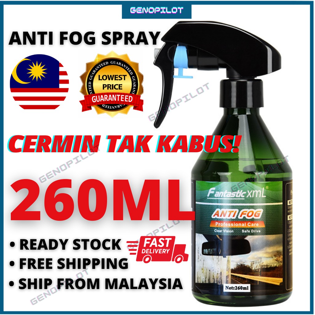 🔥ANTI FOG SPRAY FOR GLASS🔥 260ML Clear Glass Mirror Spray for