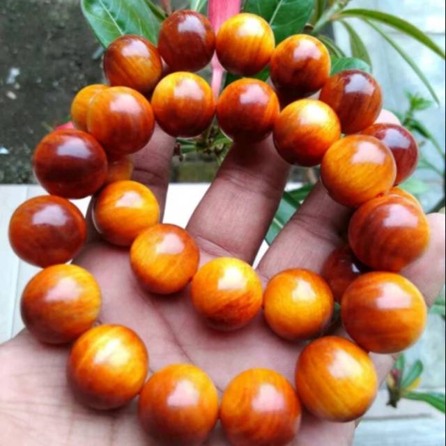 MERAH KAYU Dragon Blood Bracelet Agathis Wood/King Wood/Red King