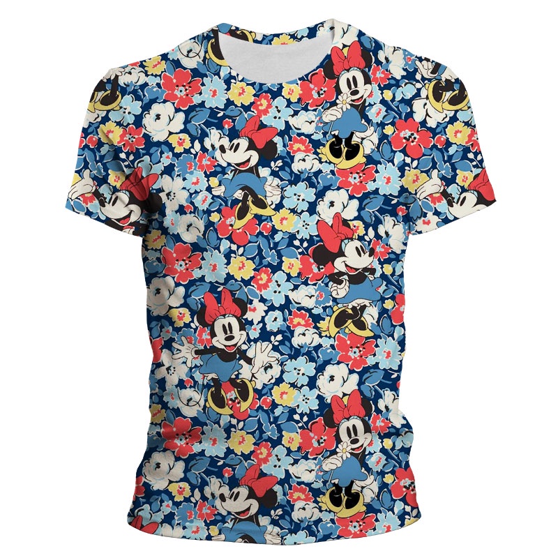 2022 New Summer Mickey Mouse T Shirt Fashion Streetwear Men Women 3d Printed T Shirts Cool Tops 5147