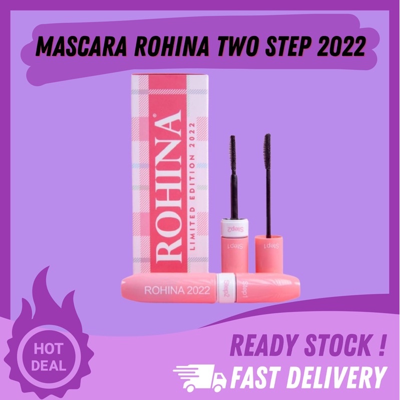 MASCARA ROHINA TWO STEP NEW EDITION 2022 ORIGINAL HQ 💯 | Shopee Malaysia