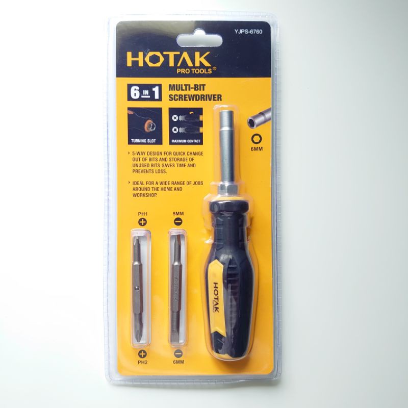 Hotak Pro Tools Multi-Bit Screwdriver Set / Heavy duty Screwdriver ...