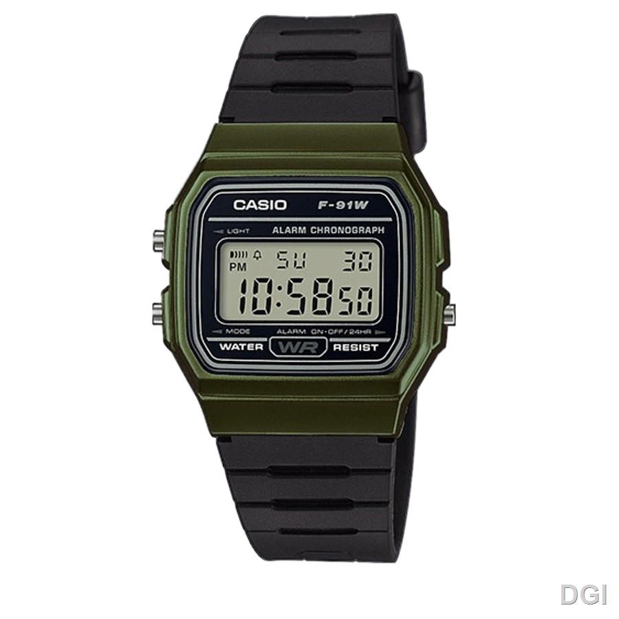 tali jam CASIO 100 ORIGINAL F 91W 1D F 91WM 1B UNISEX VINTAGE SERIES RETRO DIGITAL WATCH JAM ORI KANAK Shopee Malaysia