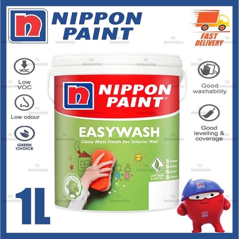 1LIT NIPPON VINILEX EASYWASH -496(RUBY RED) | Shopee Malaysia