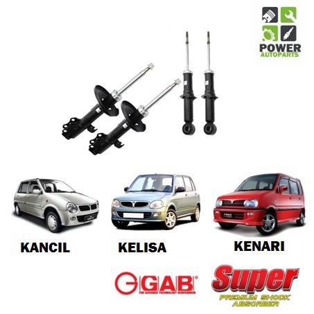 PERODUA KANCIL KELISA KENARIGAB ABSORBER FRONT REAR DEPAN BELAKANG 100% ...