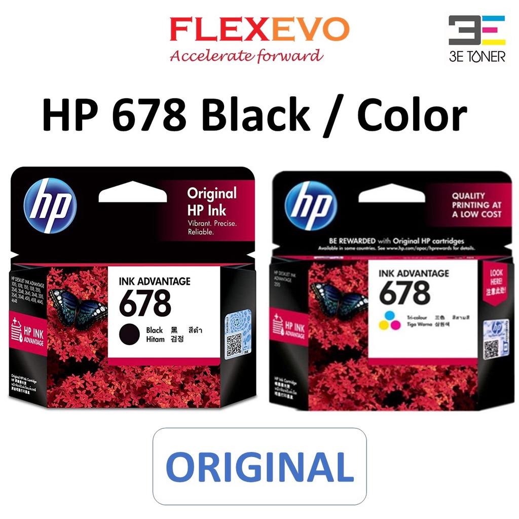 HP 678 Black / Color Original Ink Advantage Cartridge ( CZ107AA ...