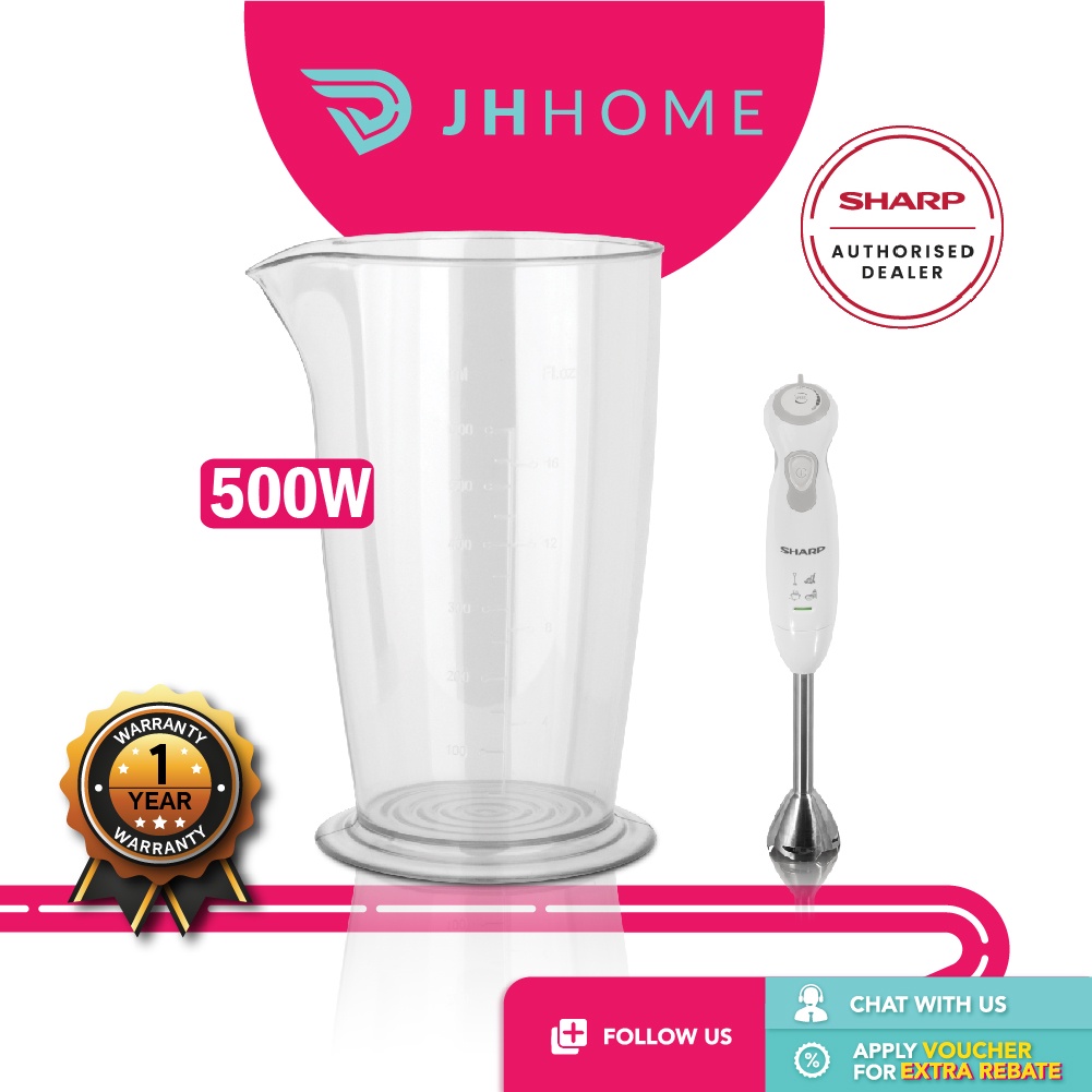 Sharp Hand Blender Grinder Juicer (600 L/550W) Emb379Wh Shopee Malaysia