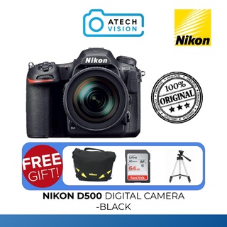 Nikon 20.9 D500 Sports & Wildlife Kit with 3.2 LCD, Black (13518)