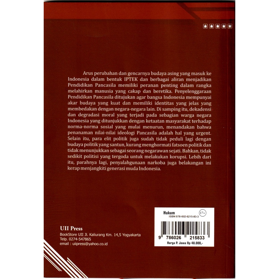 Ahmad Asroni's Pancasila Education | Shopee Malaysia