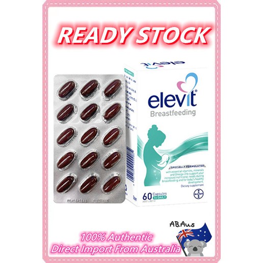 Elevit Breastfeeding Multivitamin Capsules 60 Pack (60 Days) (From
