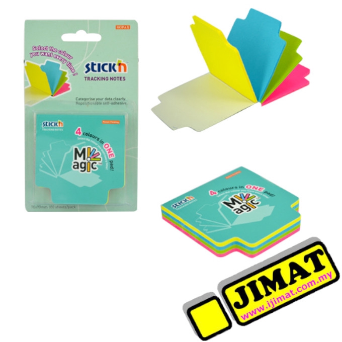 Hopax 21560 Neon Notes / Sticky Note / Tracking Notes (4 Colour ...