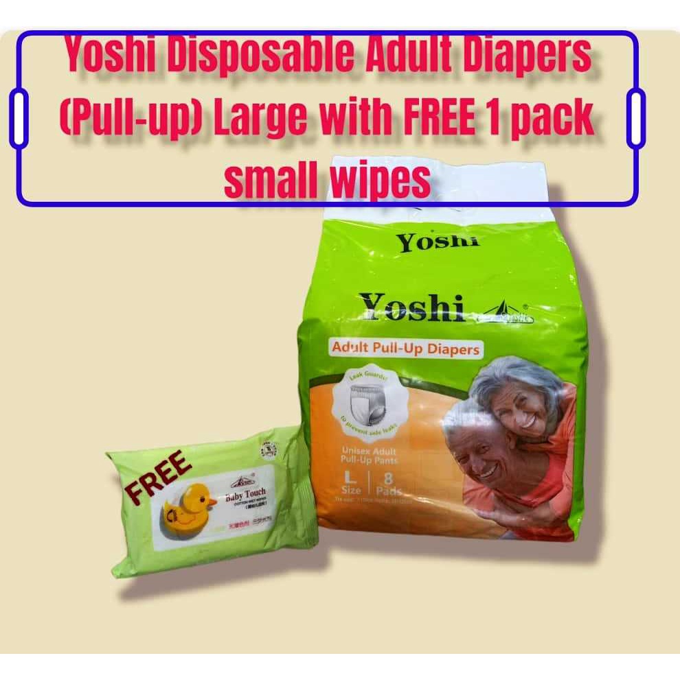Yoshi Disposable Adult Diapers (PullUp) with FREE LED Shopee Malaysia