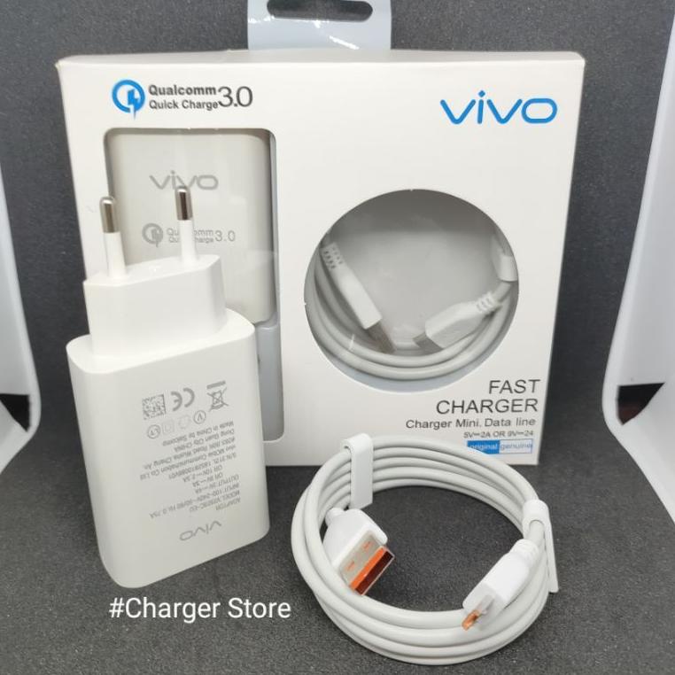 (Gah) Vivo Y20 Y20S Y20i Y91C Y81 V15 V17 V9 Micro USB Charger 100