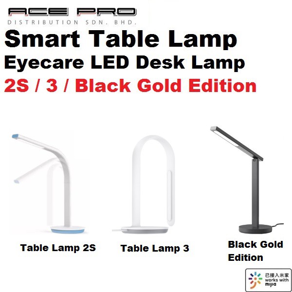 Philips Smart Table Lamp Eyecare LED Desk Lamp 2S / 3 / Black Gold ...