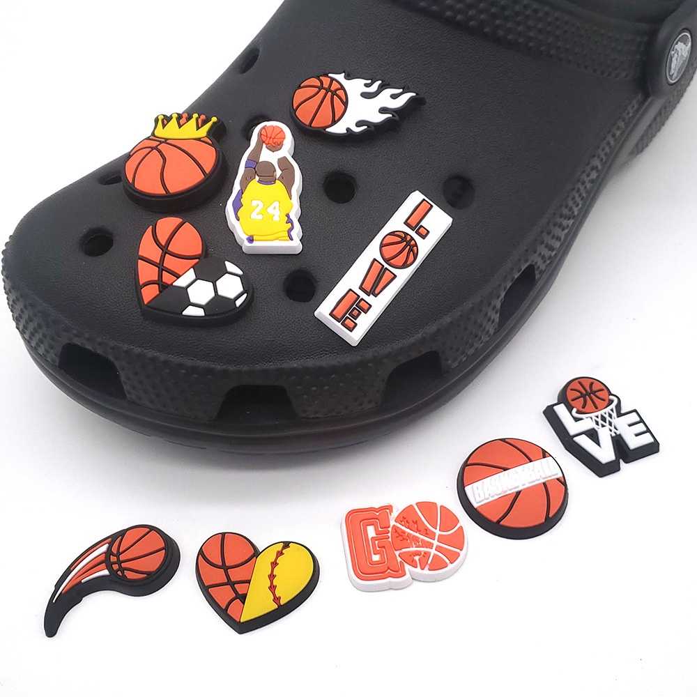 NBA Star Kobe Bryant Shoe Charms Pins Jibbitz for Crocs Shopee Malaysia
