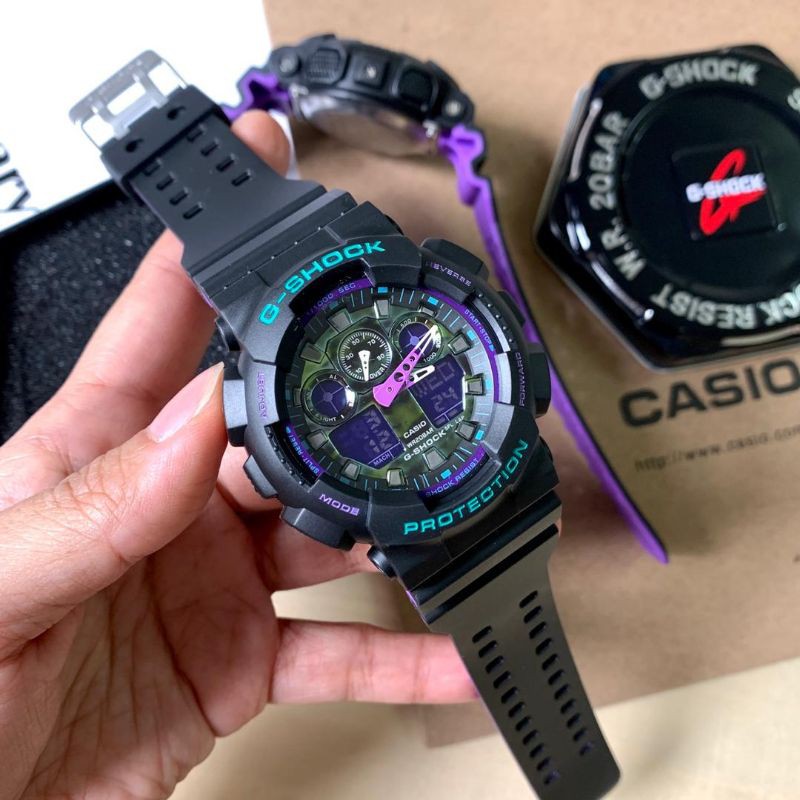 G shock 2024 purple green