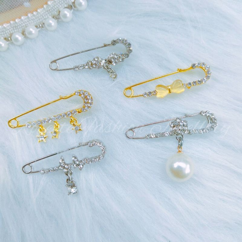 KERONGSANG BROOCH 1 PC SAFETY PIN HIJAB TUDUNG 4CM [ CODE: PIN0001 ...