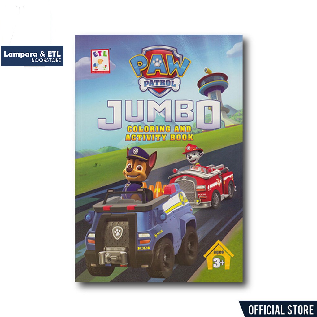 Paw Patrol, Jumbo Coloring and Activity Book | Shopee Malaysia