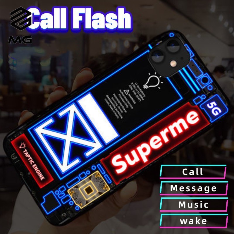 Call light LED case for iPhone 11 Pro 8 7 6 6S 12 12pro 12promax 13