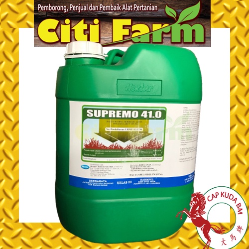 Supremo 41 0 20l Racun Rumput Rumpai Ladang Kebun Citi Farm Shopee