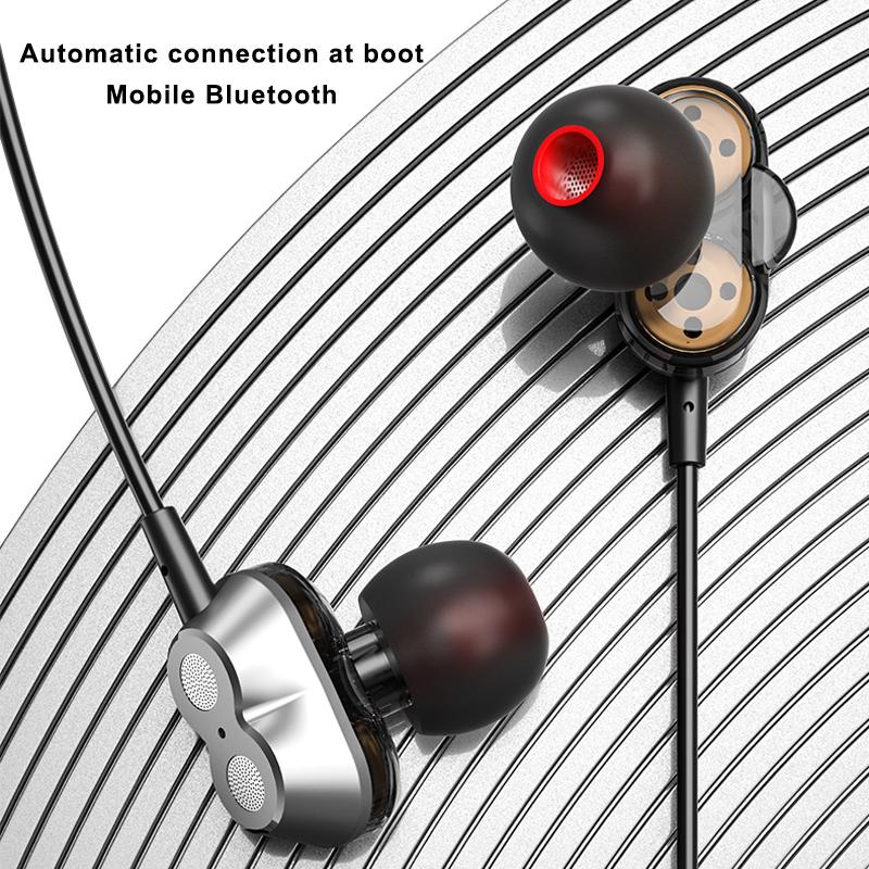 Lenovo HE08 Neckband Wireless Bluetooth Earphone In-Ear Headset With ...