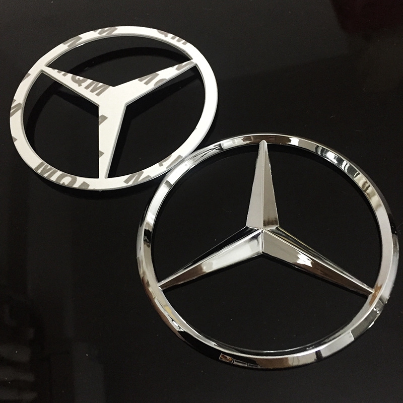 【Ready Stock】90mm Car Sticker BADGE For Mercedes W203 W211 W204 W210 ...