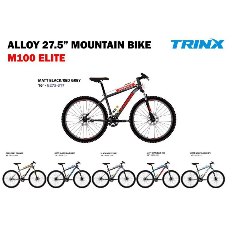 Trinx bike size online chart