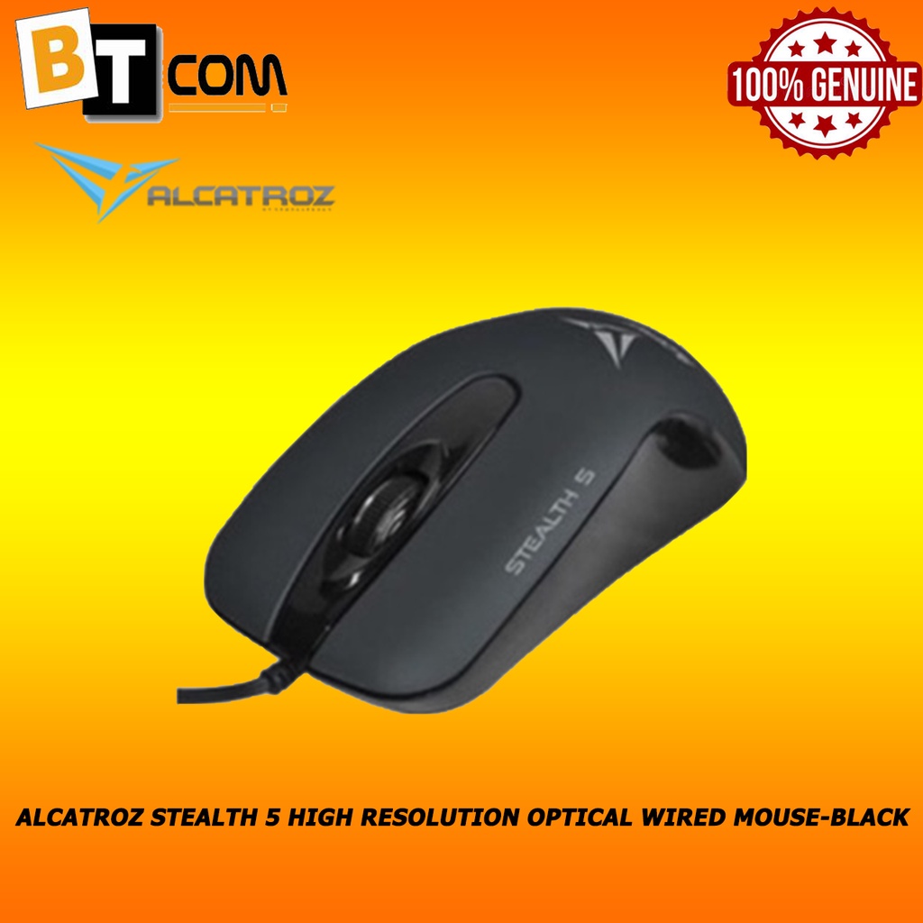 Alcatroz Stealth 5 High Resolution Optical Wired Mouse | Shopee Malaysia