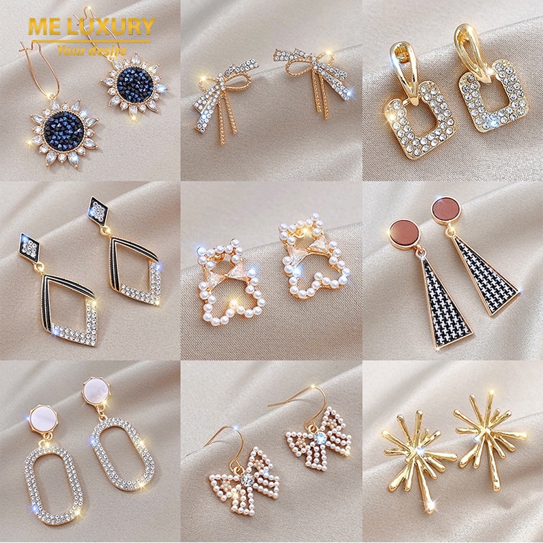 S925 Earring Korean Cute Earrings Dangle Earrings Drop Earrings Stud Earrings Korean Earing Fashion Earrings Anting Shopee Malaysia