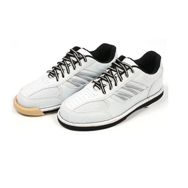 Max Rise T1 White Bowling Shoes Replaceable Slide Sole and Heel