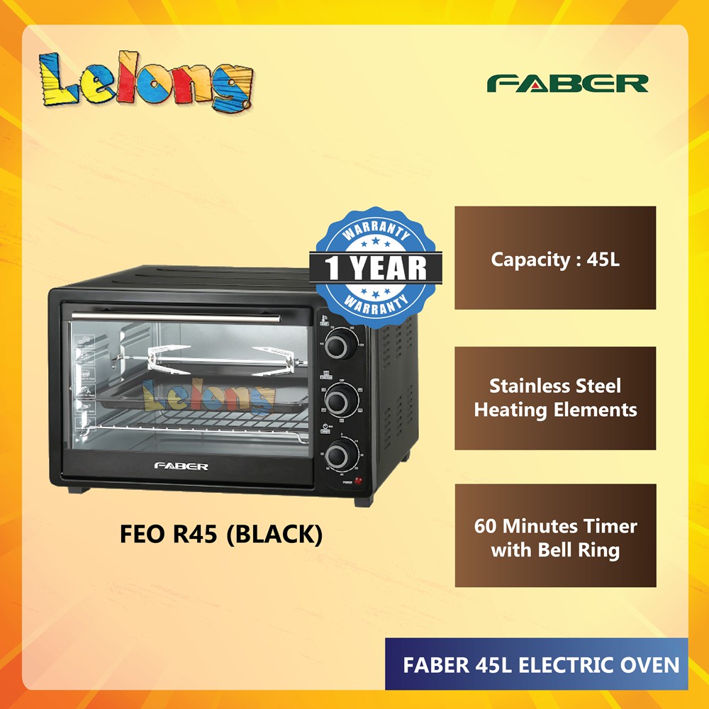 FABER 45L 2200 WATT ELECTRIC OVEN FEO R45 | Shopee Malaysia