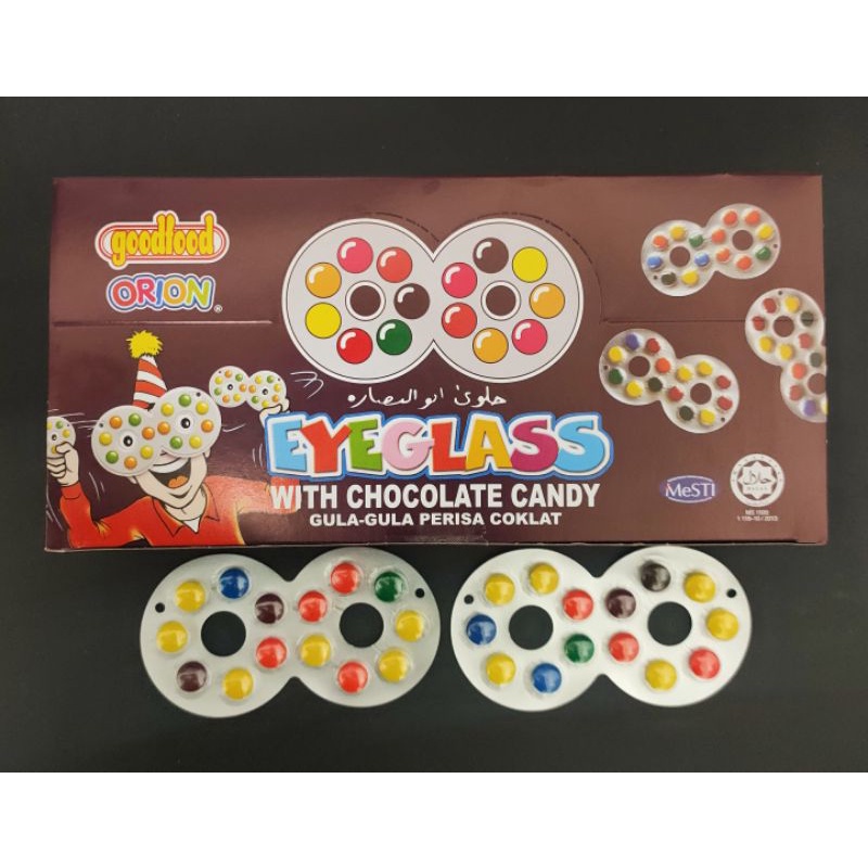 Goodfood Eyeglass With Chocolate Candy / Gula 8 40pcs per box (HALAL