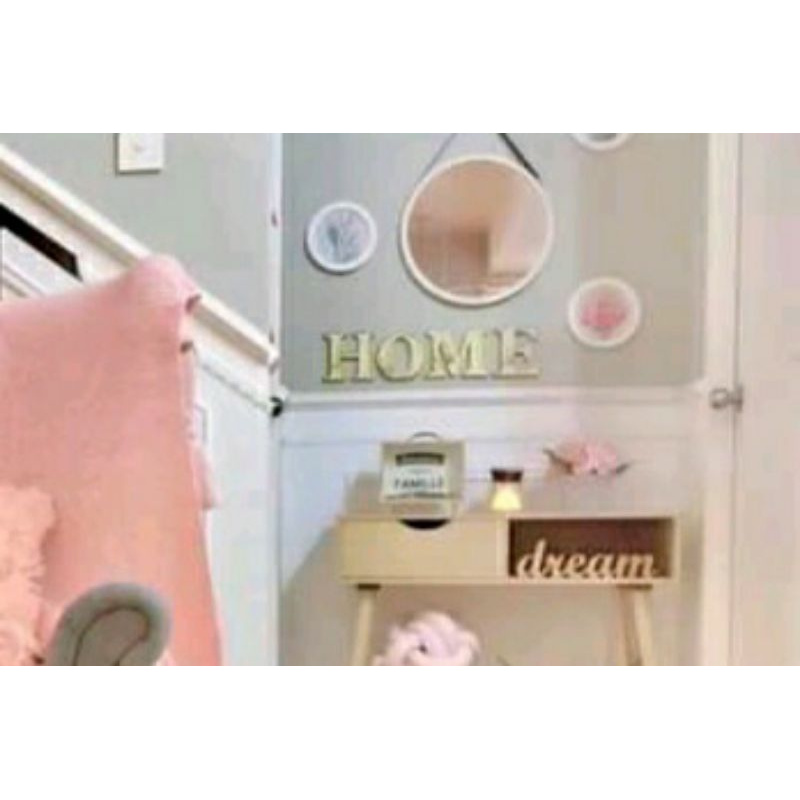 🌹 Gold Acrylic Alphabets Stickers for Wall Decor 'H O M E' and 'L O V E