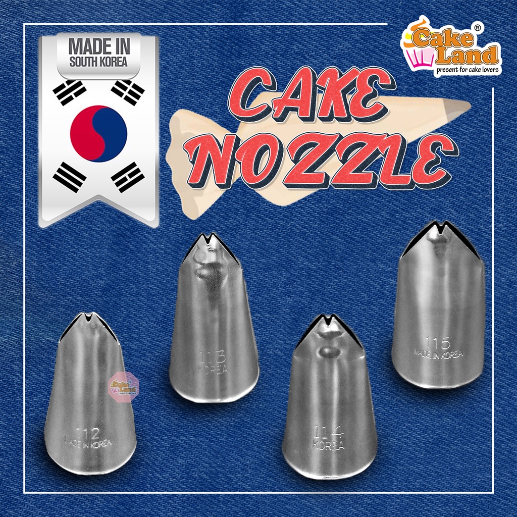 CAKE LAND Stainless Steel Cake Nozzle - 112/113/114/115 | Shopee Malaysia